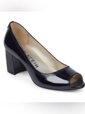 ANNE KLEIN Blue Meredith Peep Toe Pumps Size 9
